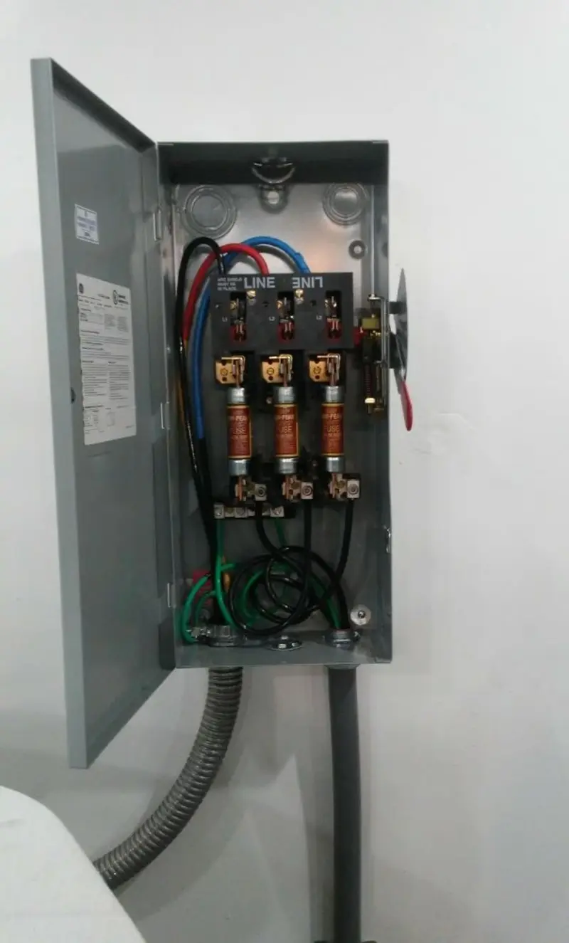 Three-phase disconnect switch installed for Electrical Wiring & Rewiring in Trappe