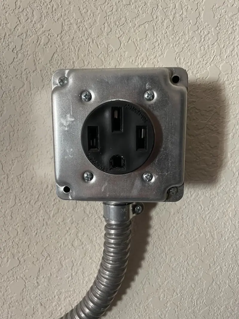 NEMA 14-50 outlet installed for Electrical Panel Upgrade in Trappe